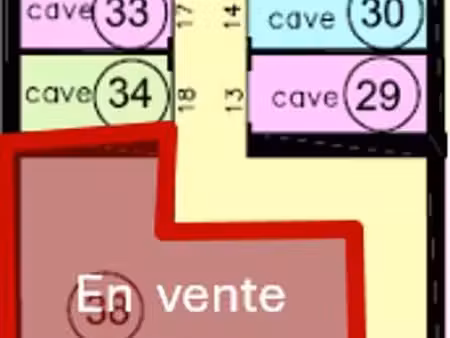 vente grande cave 8 m²