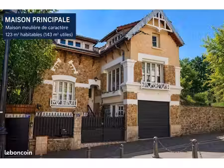maison meulière 143 m2 et dépendance indépendante de 52 m2