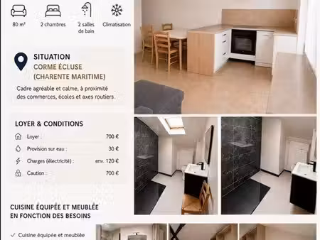 appartement à louer corme écluse