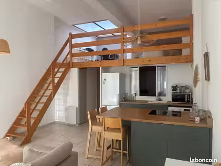 duplex lumineux avec mezzanine – parking sécurisé – brest centre