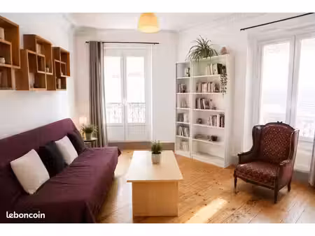 t2 35 m² – hyper centre grenoble gare / iut – balcon vue bastille