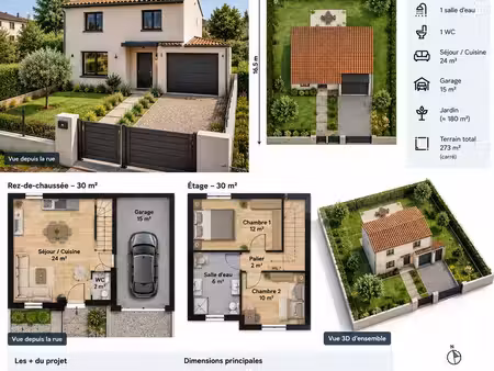 terrain constructible à viabilisé