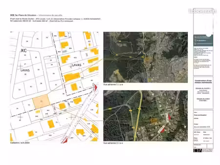 terrain constructible nohanent 660m2 + plans acceptés inclus
