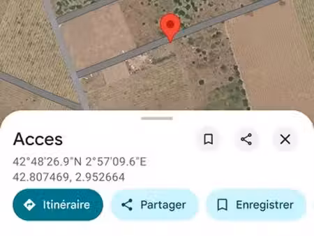 vends terrain de loisirs saint hippolyte 622 m2