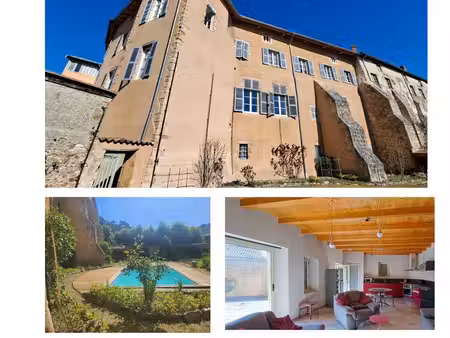 ensemble immobilier : app. privatif de charme + app. locatifs + gîte +garage 140 m2 + jard