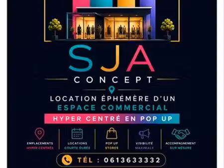 location surface commerciale hyper centre