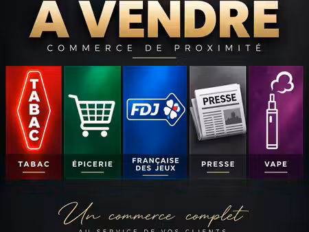 fonds de commerce tabac  presse  jeux  épicerie 80m²