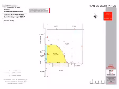 la chaume - terrain 221m2