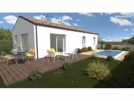 projet de construction d'une maison 80 m² avec terrain à longeville-sur-mer (85)