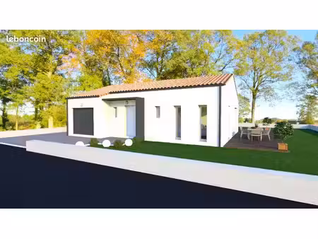 maison 3 chambres sur un terrain de 481 m² à saint-vincent-sur-jard