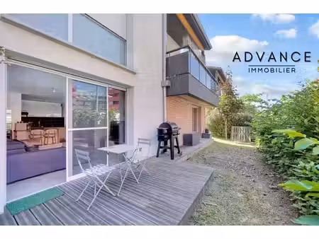 appartement blagnac t3 68m² | rdc avec jardin | clim & parking