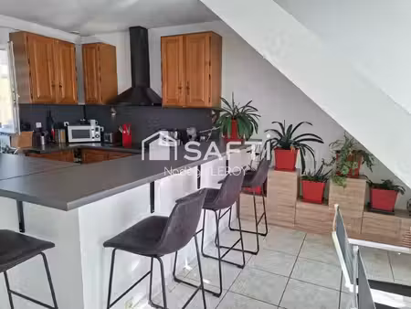 duplex 112m² avec garage  4 chambres