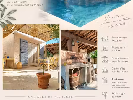 maison plain pied avec piscine proche forcalquier