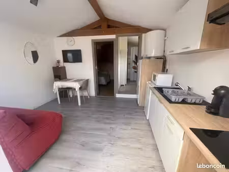 sudio meublé a louer -2 pièces - 26 m2-rdc
