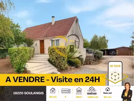 maison 92 m² avec sous-sol complet
