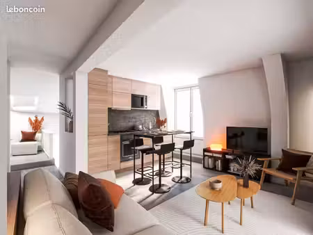 ◊ f2 meublé (47 m²) - centre-ville et 3 mn gare