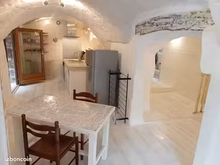 loft avec terrasse ombragé et jardin en bord de rivière