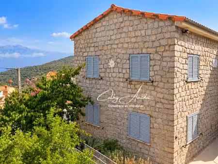 osani (corse) : a vendre  maison en pierre  avec deux appartements t3 indépendants  à 3km 