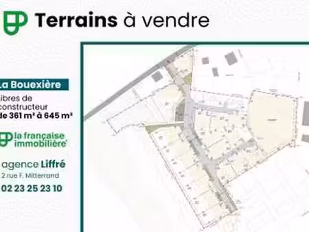 vente terrain à la bouëxière (35340) : à vendre / 438m² la bouëxière