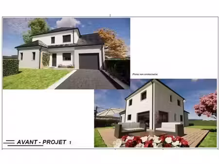 terrain avec maison neuve à vendre