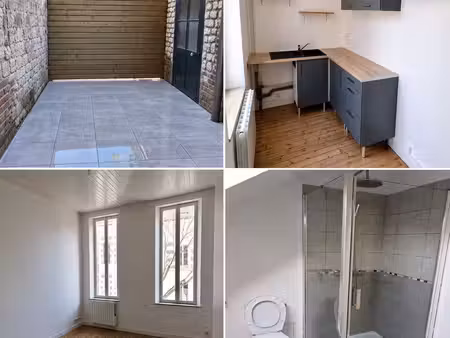 appartement f3 duplex rénové avec cour privative – centre-ville
