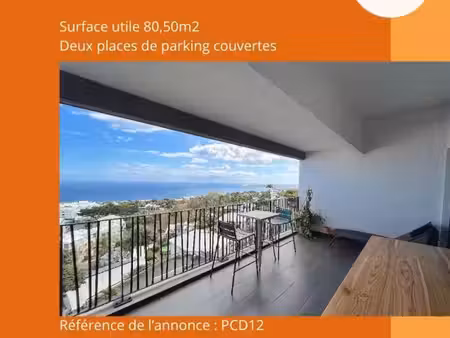 appartement t2 bis duplex avec superbe vue dégagée océan indien
