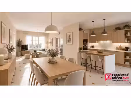 traditionnelle au calme - 3 chambres - garage - jardin vue dégagée - 98 m²