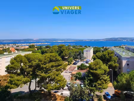 appartement en viager occupé à sète – vue sur l’étang de thau