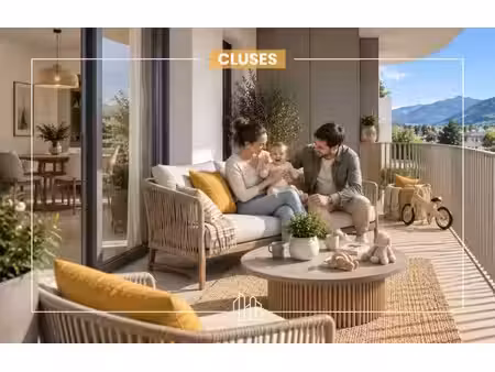 vente appartement neuf 3 pièces 63m2 cluses - 288000 € - surface privée