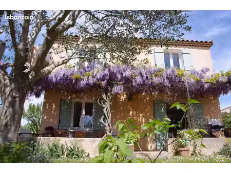 maison individuelle avec garage et agréable jardin