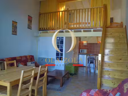 bidart - a louer a l'annee studio meuble avec terrasse et parking