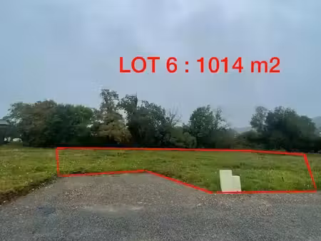vente terrain 1014 m² à biron (64300)  71 000 €