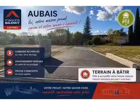 vente terrain 630 m² à aubais (30250)  189 900 €
