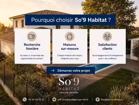vente terrain 1005 m² à martignas-sur-jalle (33127)  369 000 €