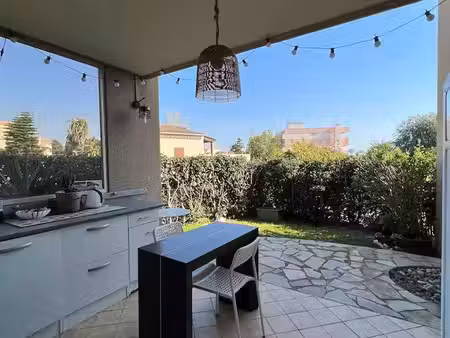 ? t2 meublé avec jardin  piscine & parking – antibes la fontonne