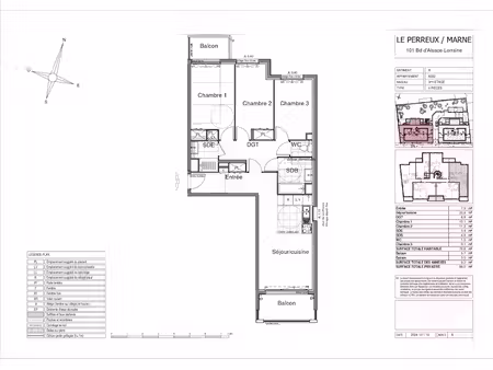 location appartement 4 pièces 79 m² à le perreux-sur-marne (94170)  1 610 €