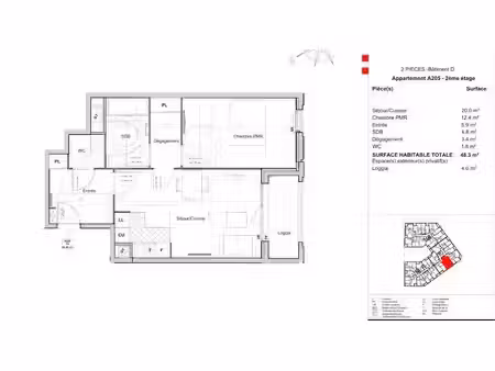 location appartement 2 pièces 48 m² à sucy-en-brie (94370)  1 038 €