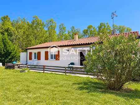 maison de plain-pied – 102 m² – 3 chambres + bureau – terrain de 857 m²