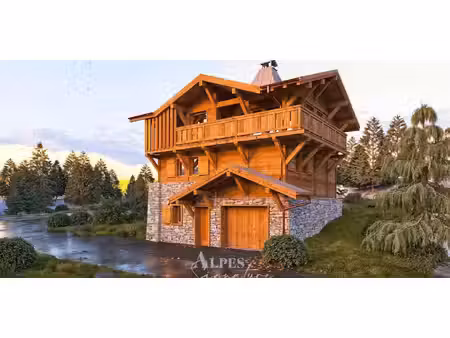 chalet avec vue panoramique et terrasse les gets (74)