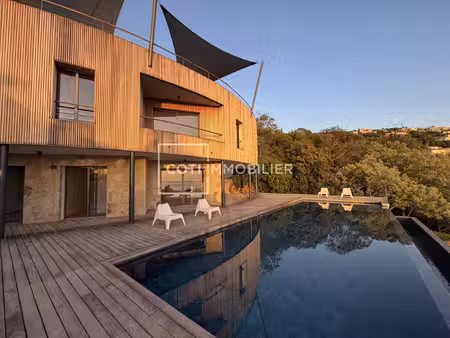 rive sud du golfe d'ajaccio - villa d'architecte vue mer ave