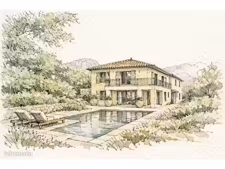 vence beau terrain avec permis de construire
