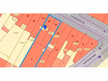 sous option - zone de projet à vendre à hasselt