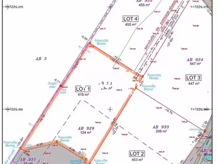 terrain 418 m² vittel