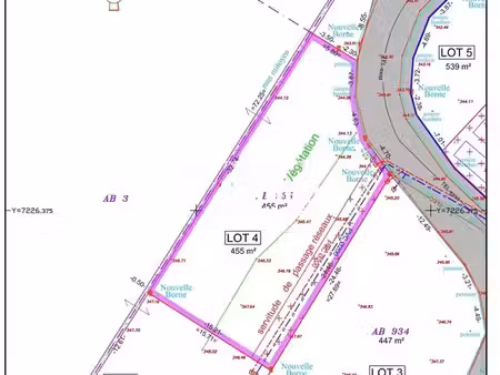 terrain 455 m² vittel