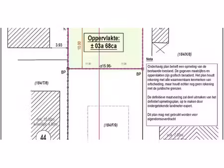 terrain à bâtir à vendre à boortmeerbeek pour € 165.000