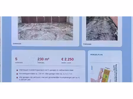 garage à vendre à nieuwerkerken pour € 67.500