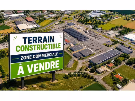terrain constructible à vendre