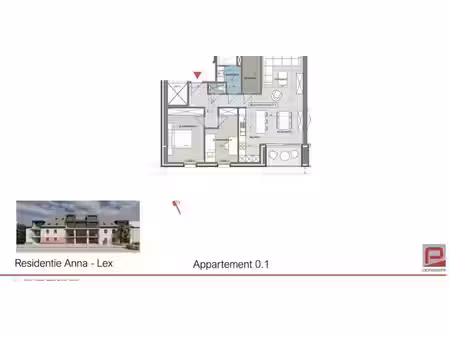 appartement à vendre à passendale pour € 195.000 avec 2 chambres à coucher