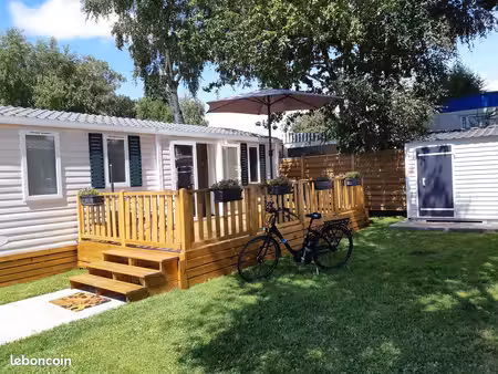 mobil home 3chambres sur camping 3* st michel des loups-jullouville 50610