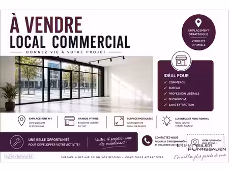 murs commerciaux 130 m² pontarlier